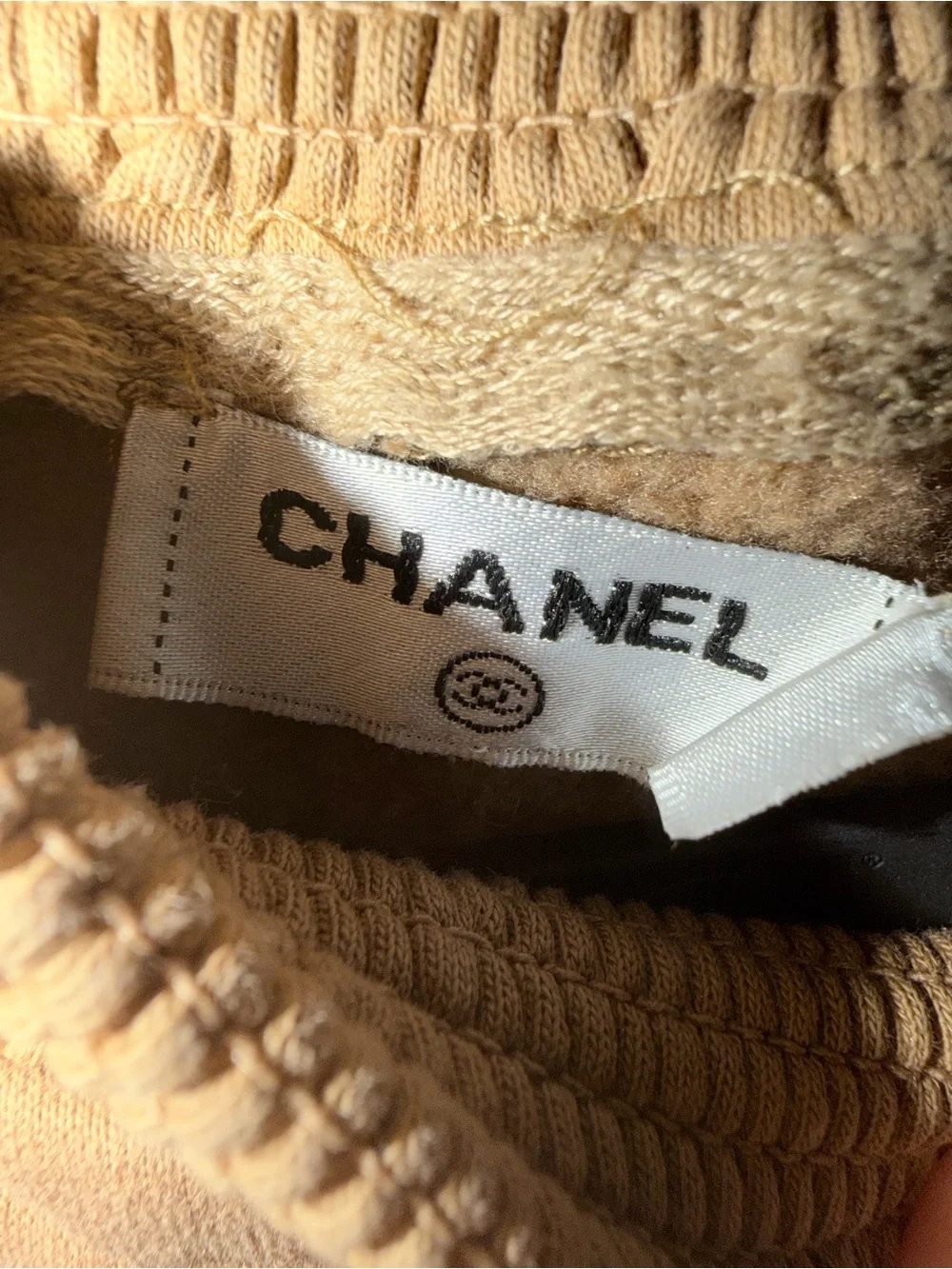Cozy Crop Sweater in Camel with Contrast Trim. Please see all